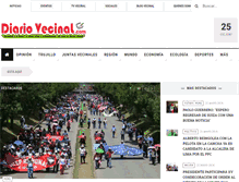 Tablet Screenshot of diariovecinal.com